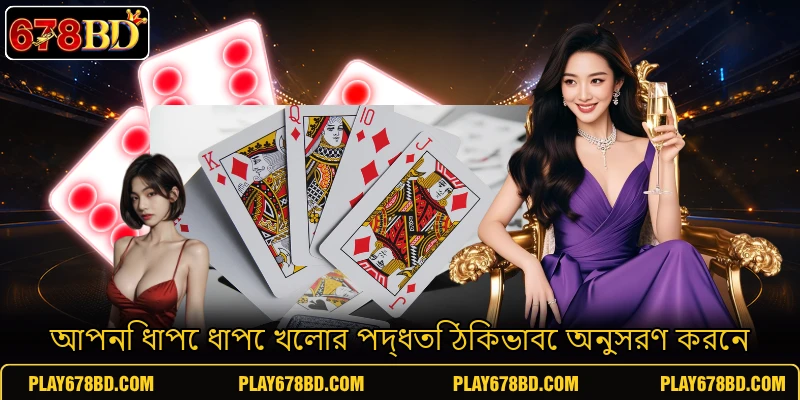 আপনি ধাপে ধাপে খেলার পদ্ধতি ঠিকভাবে অনুসরণ করেন