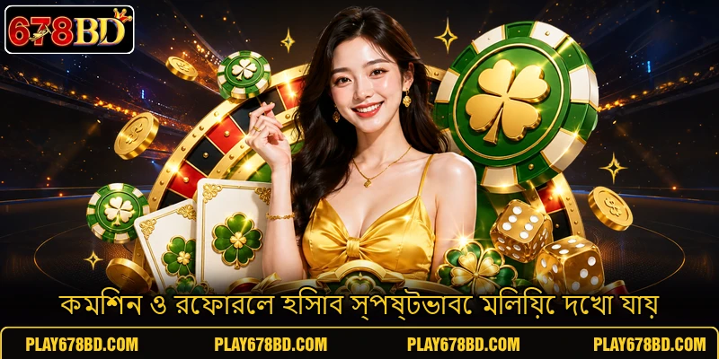 কমিশন ও রেফারেল হিসাব স্পষ্টভাবে মিলিয়ে দেখা যায়