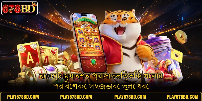 ঘোস্ট ম্যানশন প্রাসাদভিত্তিক খেলার পরিবেশকে সহজভাবে তুলে ধরে ঘোস্ট ম্যানশন প্রাসাদভিত্তিক খেলার পরিবেশকে সহজভাবে তুলে ধরে