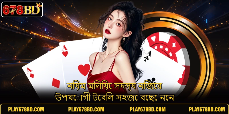 নিয়ম মিলিয়ে সদস্য নিজের উপযোগী টেবিল সহজে বেছে নেন