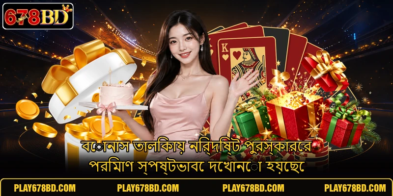 বোনাস তালিকায় নির্দিষ্ট পুরস্কারের পরিমাণ স্পষ্টভাবে দেখানো হয়েছে বোনাস তালিকায় নির্দিষ্ট পুরস্কারের পরিমাণ স্পষ্টভাবে দেখানো হয়েছে