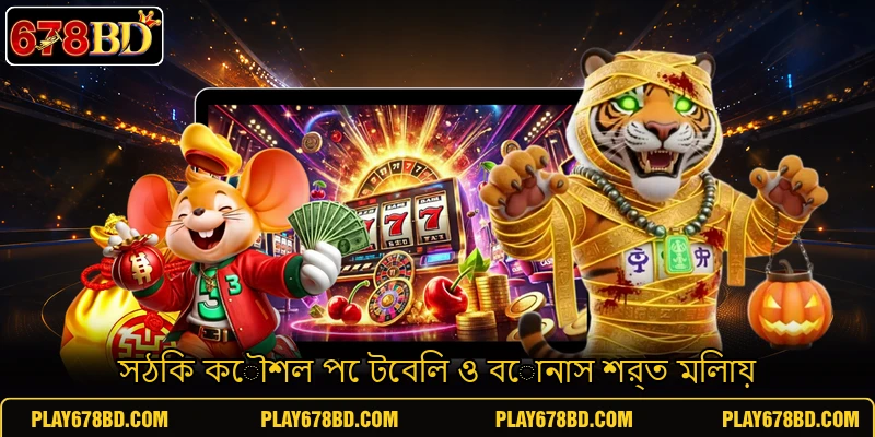 সঠিক কৌশল পে টেবিল ও বোনাস শর্ত মিলায় সঠিক কৌশল পে টেবিল ও বোনাস শর্ত মিলায়