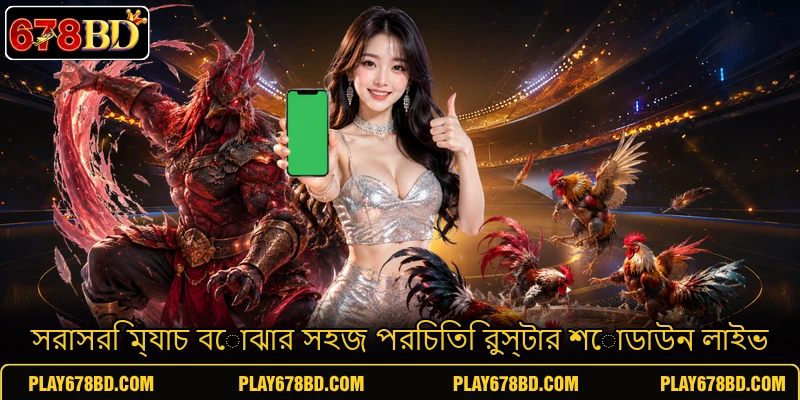 সরাসরি ম্যাচ বোঝার সহজ পরিচিতি রুস্টার শোডাউন লাইভ সরাসরি ম্যাচ বোঝার সহজ পরিচিতি রুস্টার শোডাউন লাইভ